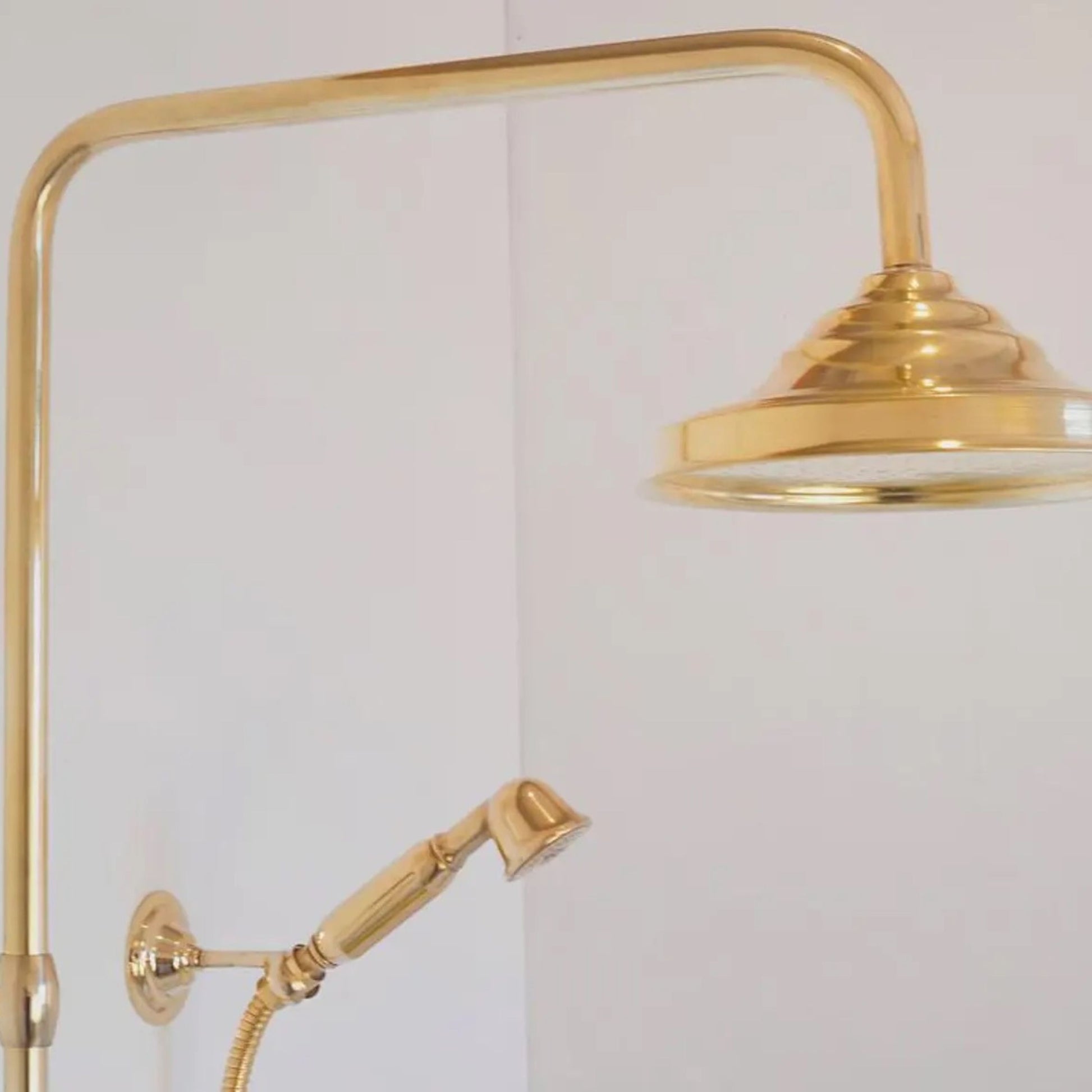 Gold shower head and handheld shower 