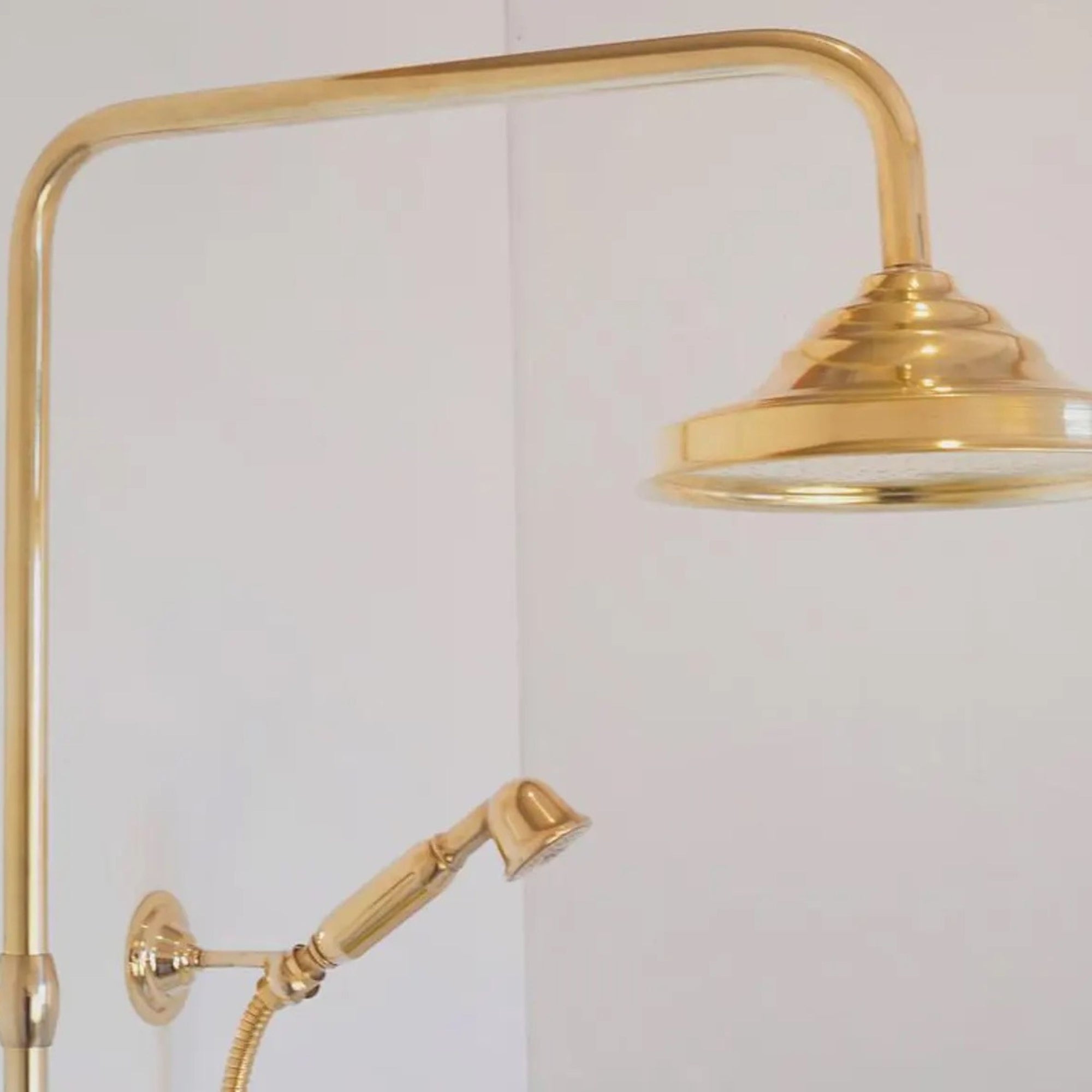 Gold shower head and handheld shower 