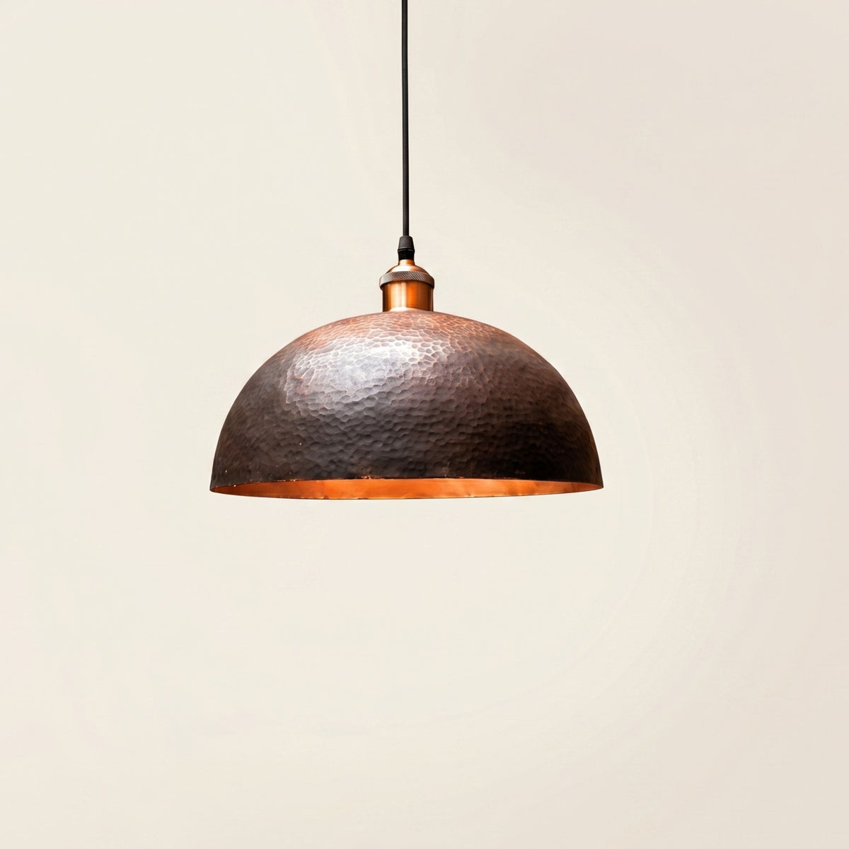Hammered Copper Pendant Light, 