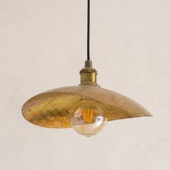Hand Hammered Brass Pendant Light 