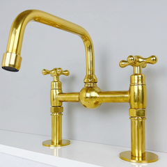 Handcrafted Solid Brass Kitchen Faucet 