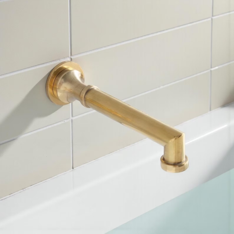 Unlacquered Brass Rain Shower System-zoom-