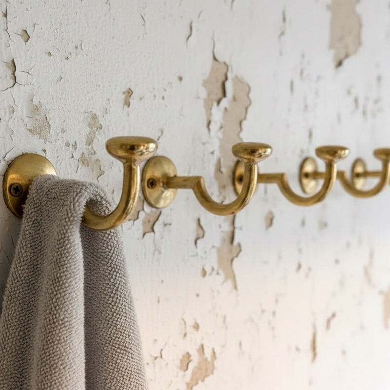 Unlacquered Solid Brass Hooks-zoom-