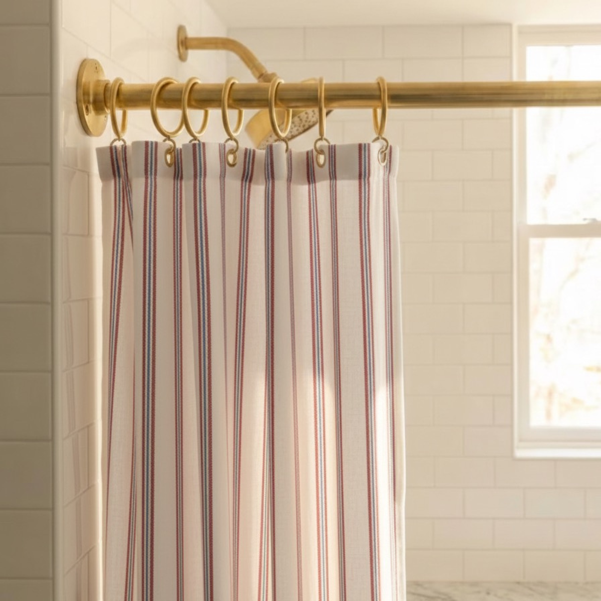 Handmade Unlacquered Brass Curtin rod 