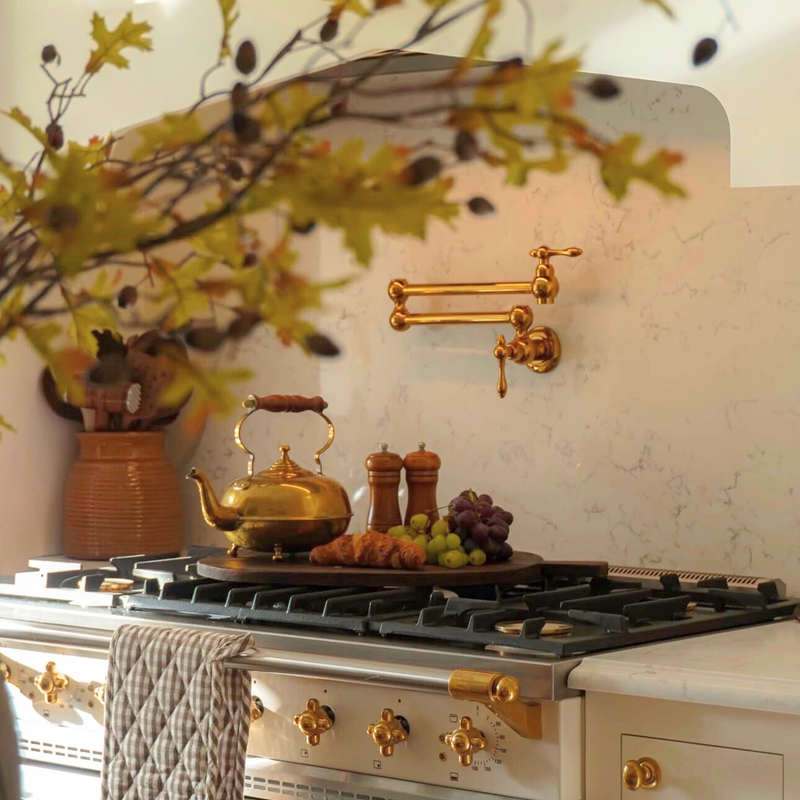 Unlacquered Brass Pot Filler-zoom-