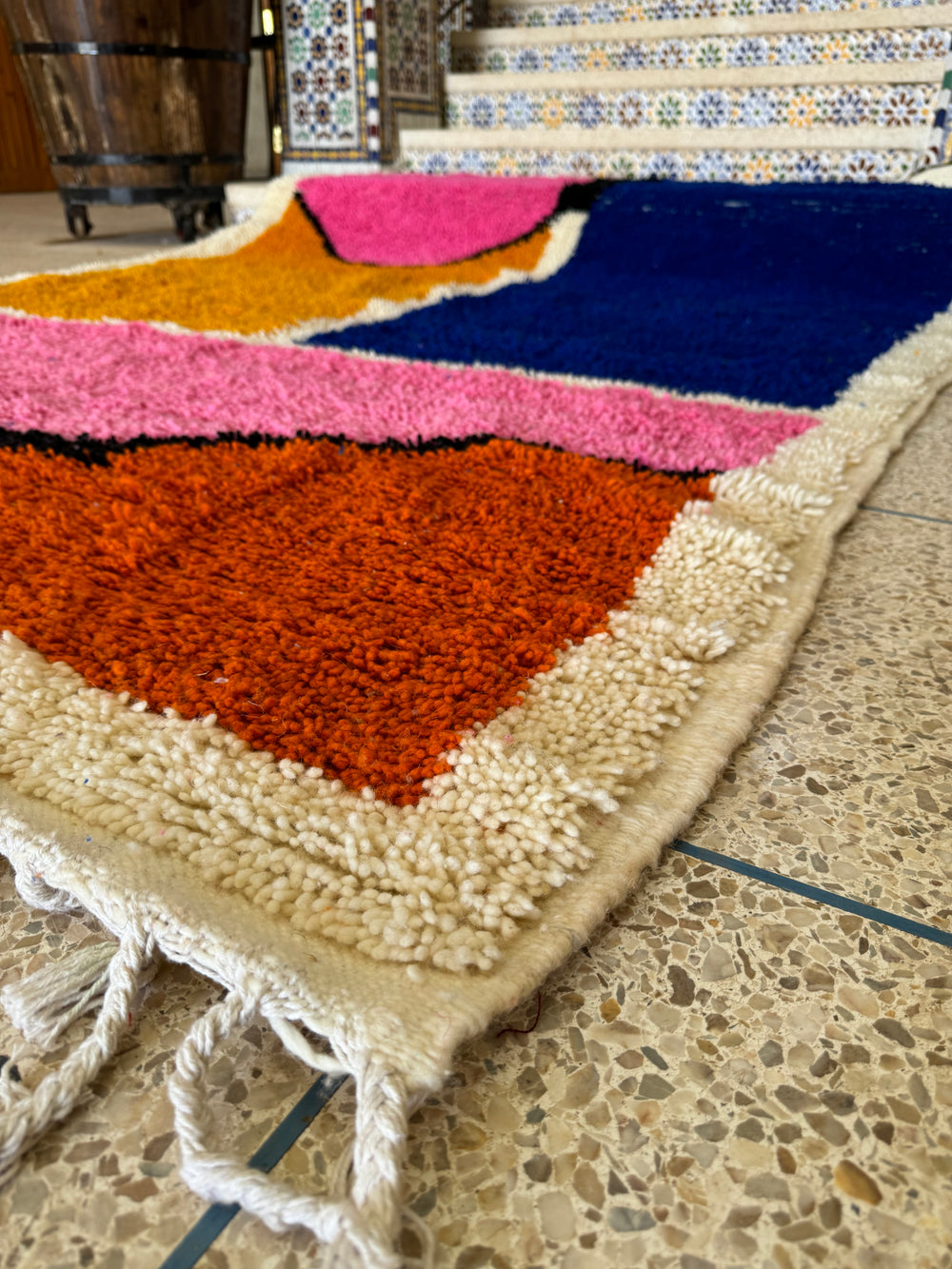 Heyra - Colorful Moroccan Rug - Vintage Rugs AzulSouk
