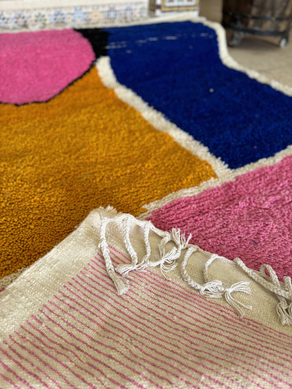 Heyra - Colorful Moroccan Rug - Vintage Rugs AzulSouk