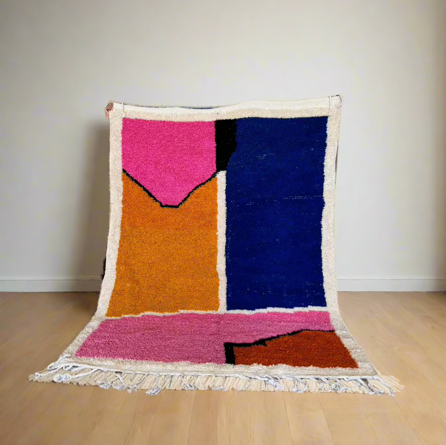 Heyra - Colorful Moroccan Rug - Vintage Rugs AzulSouk