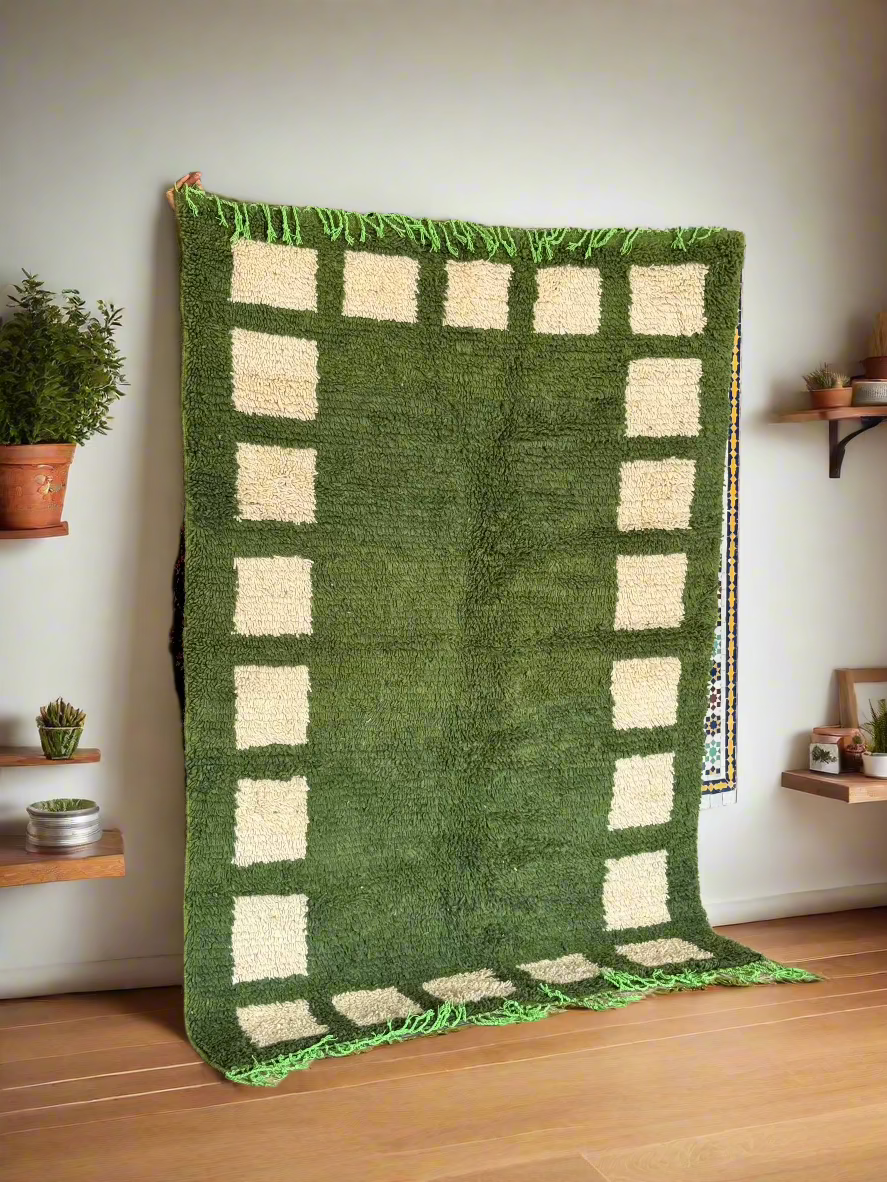 Olive Green Rug 5´ x 8´ - Ready Rugs AzulSouk