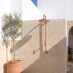 Luxury Outdoor Copper Rainfall Shower System