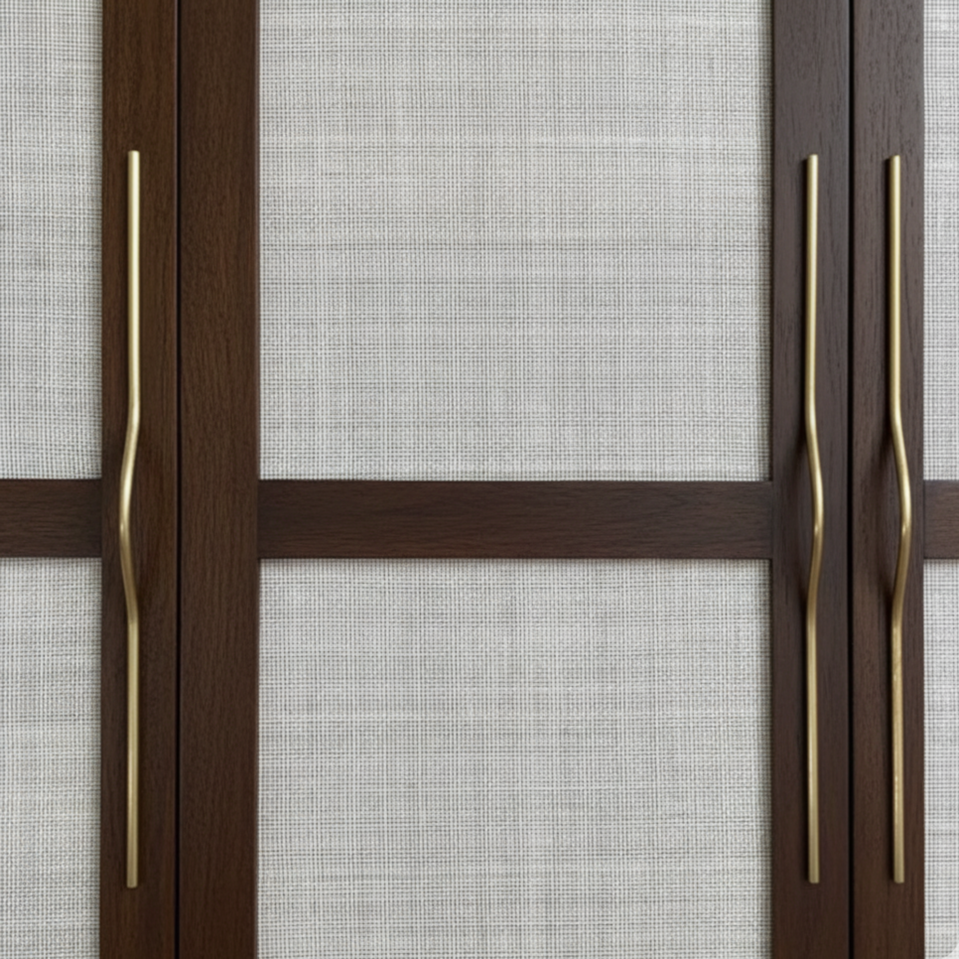 Modern Curved Arch Brass Cabinet Handle