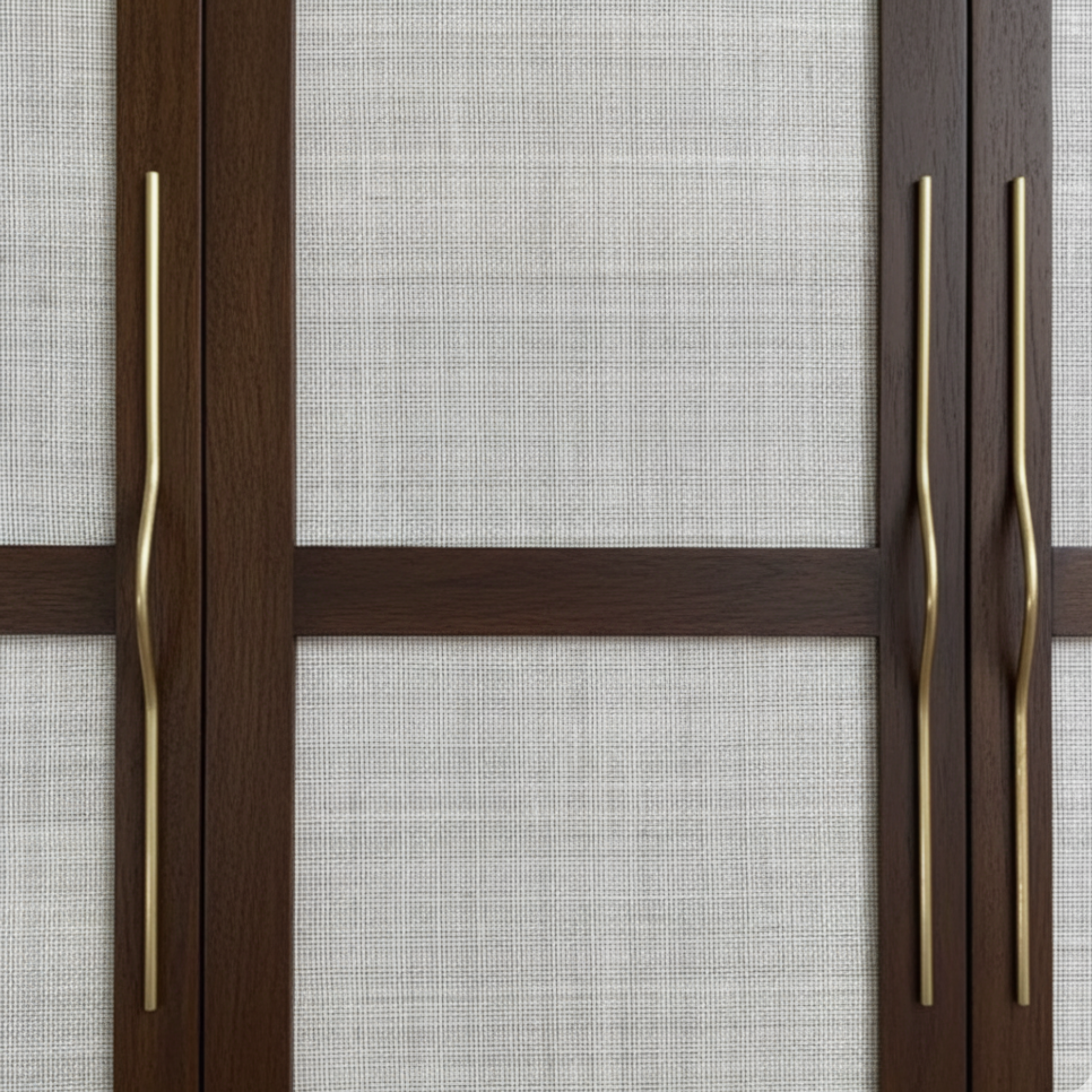 Modern Curved Arch Brass Cabinet Handle