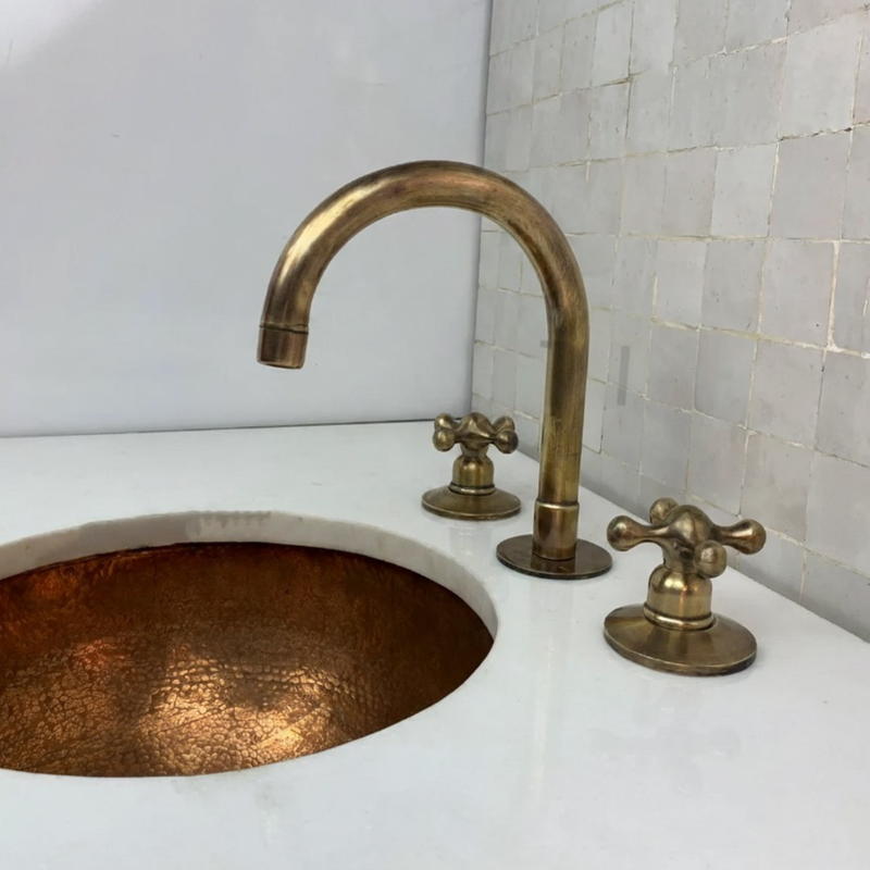 Oil rubbed Brass Bathroom Faucet-zoom-