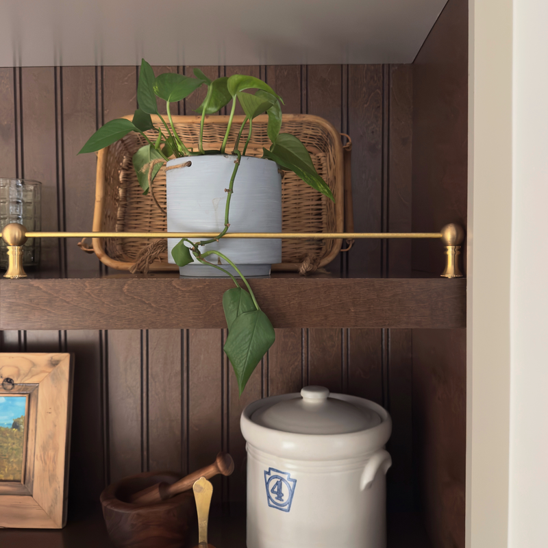 Unlacquered Brass Gallery Rail-zoom-