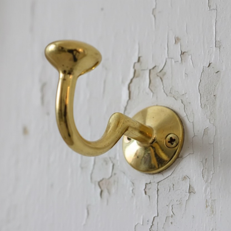 Unlacquered Solid Brass Hooks-zoom-