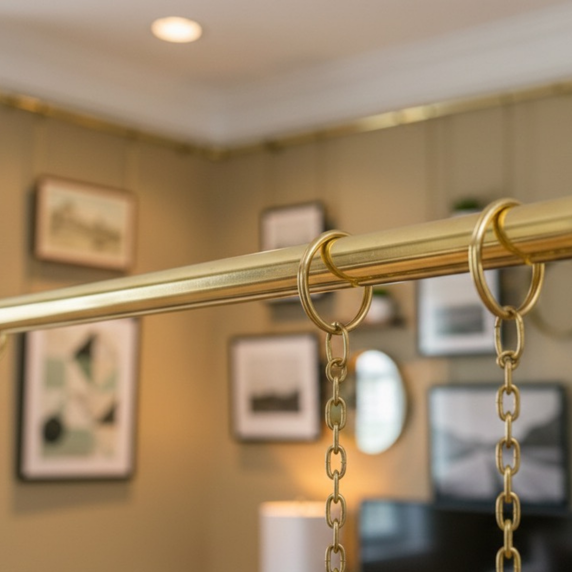 Solid Brass Picture Hanging Rail System 