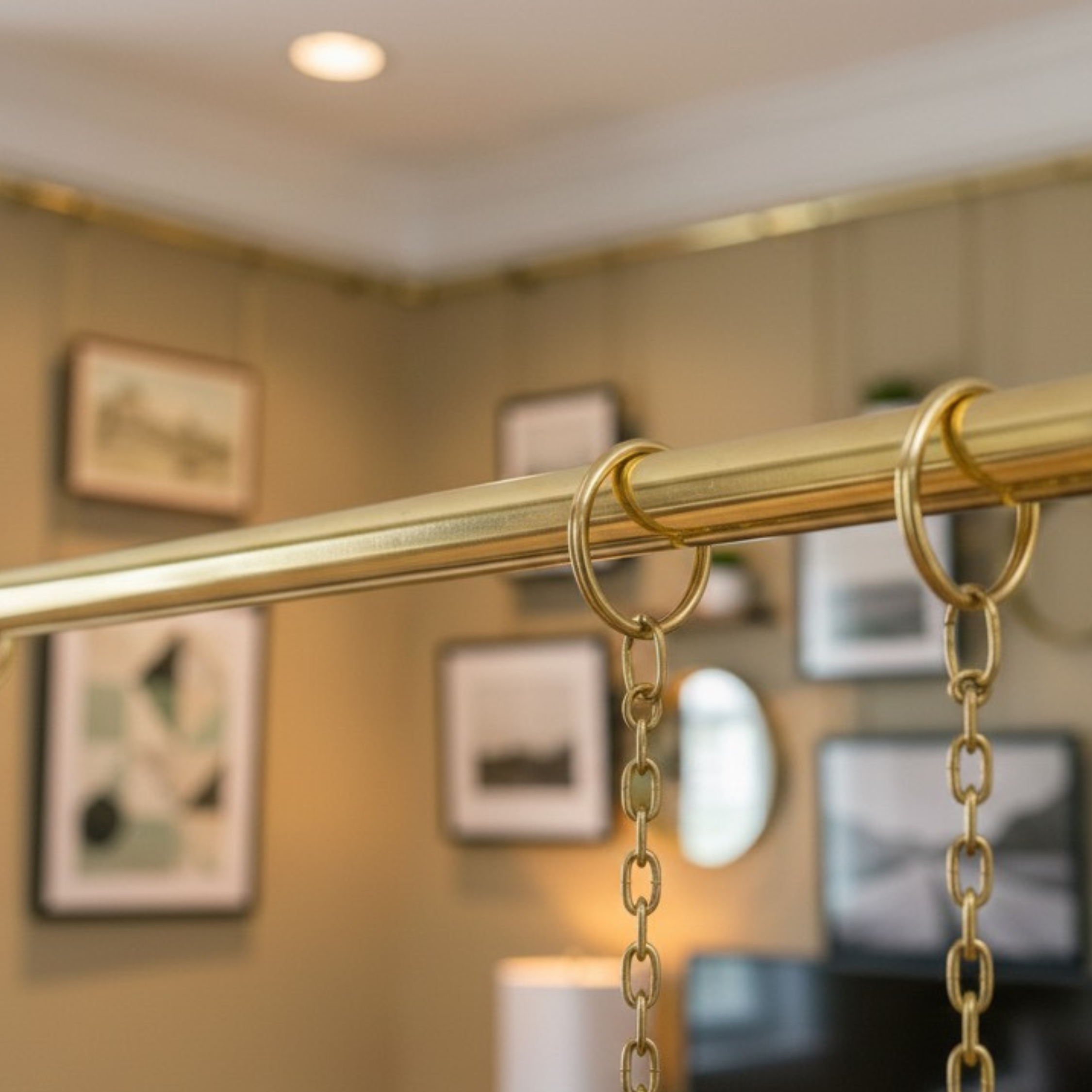 Solid Brass Picture Hanging Rail System 