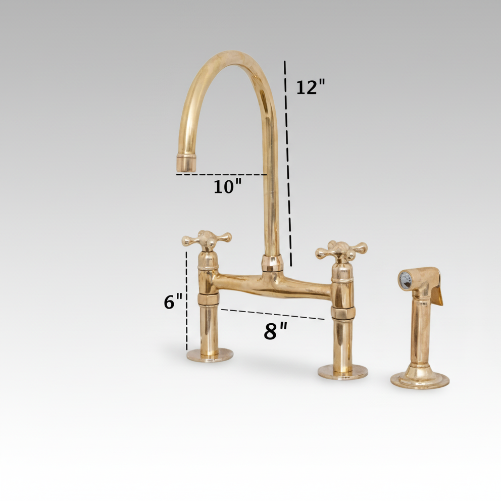 Unlacquered Antique Brass Faucet