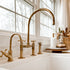 Unlacquered Brass bridge Faucet Patina over time