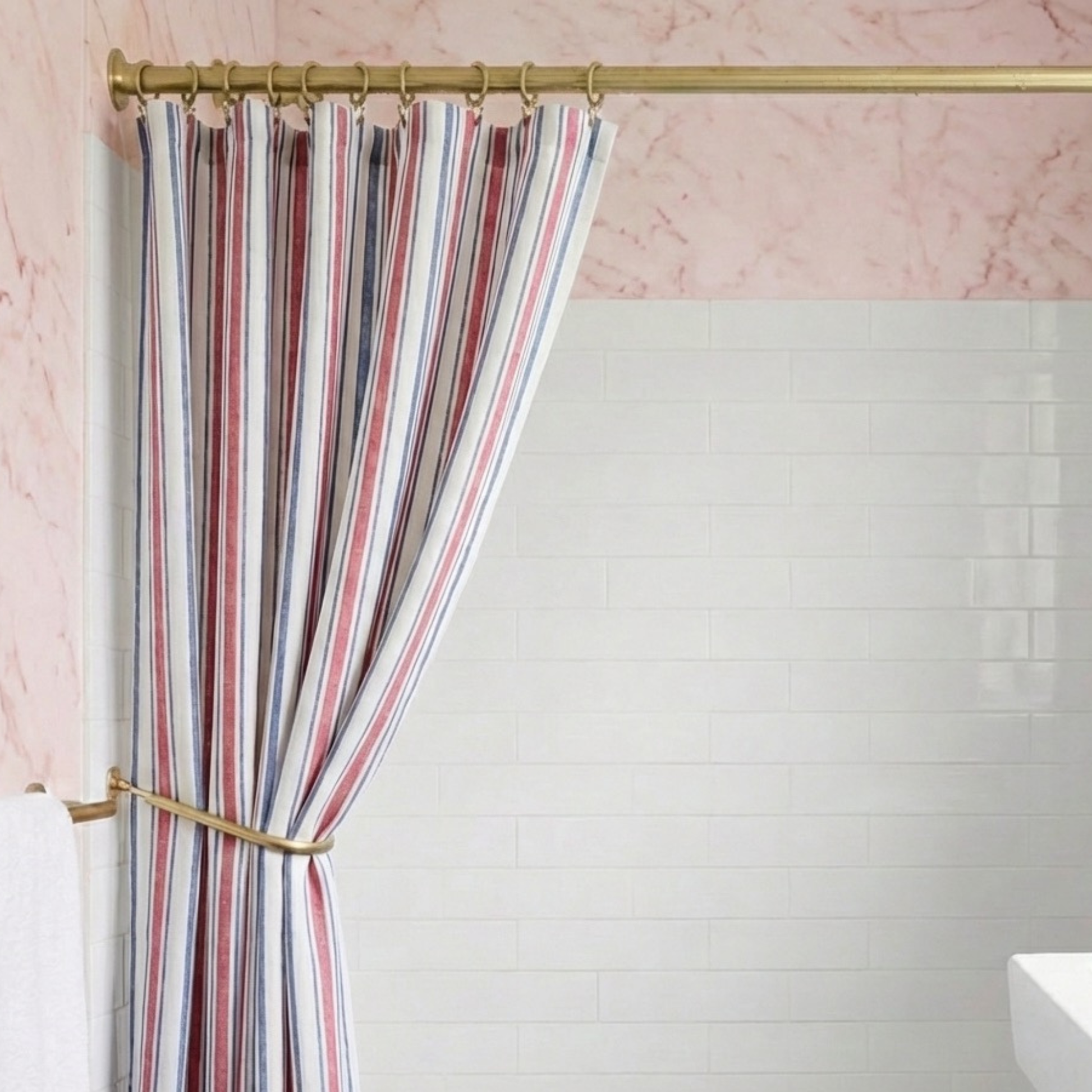 Unlacquered Brass Curtin rod 