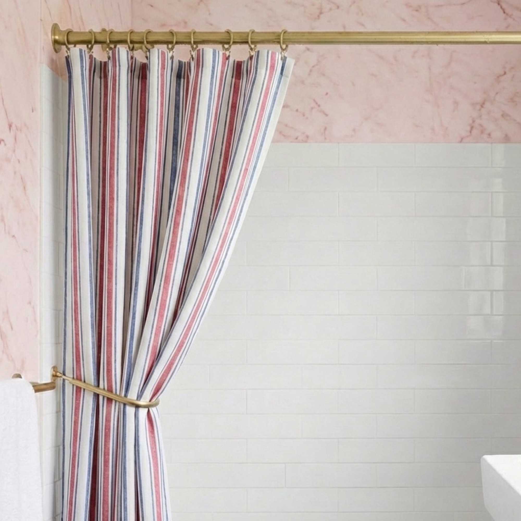 Unlacquered Brass Curtin rod 