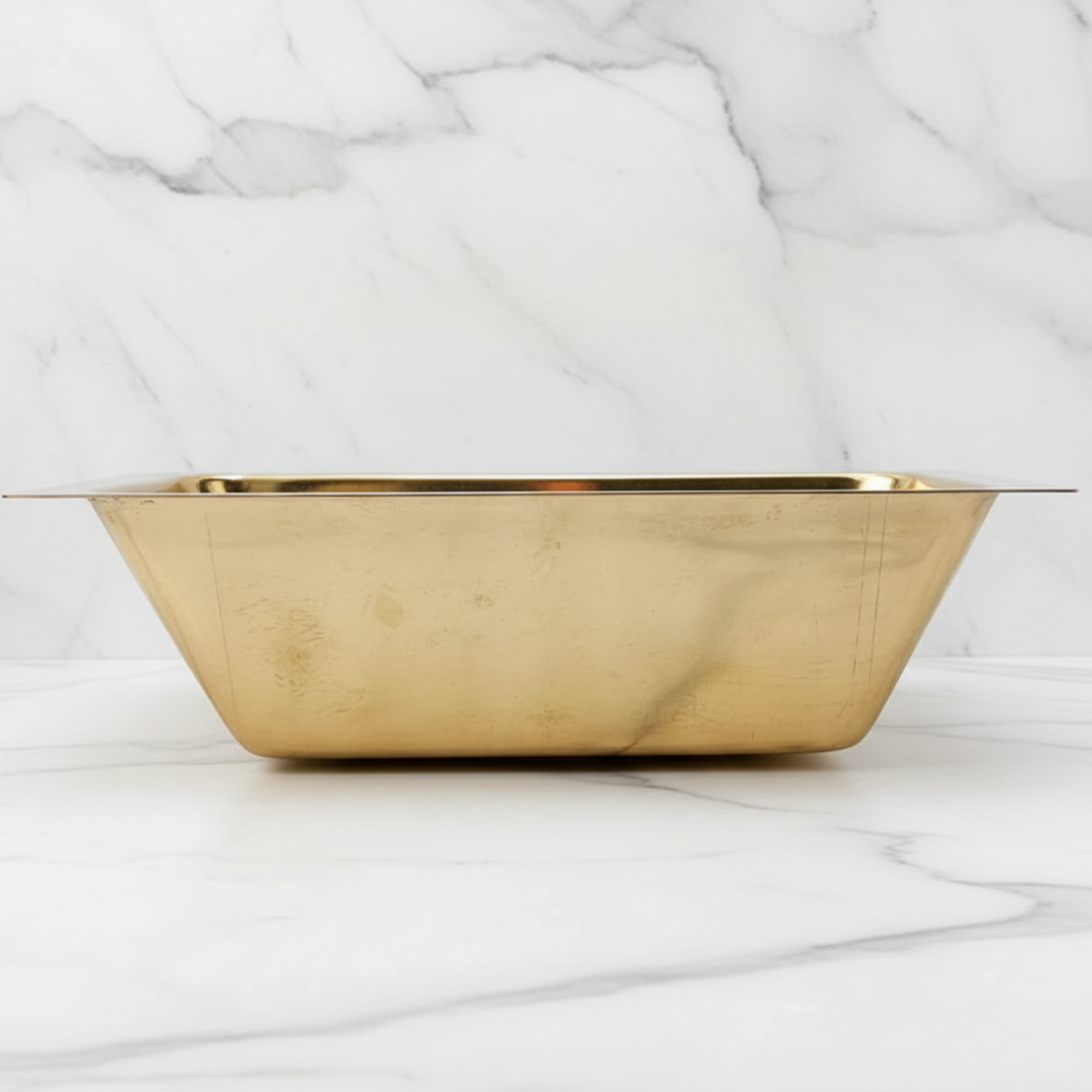 Unlacquered Brass Farmhouse Sink