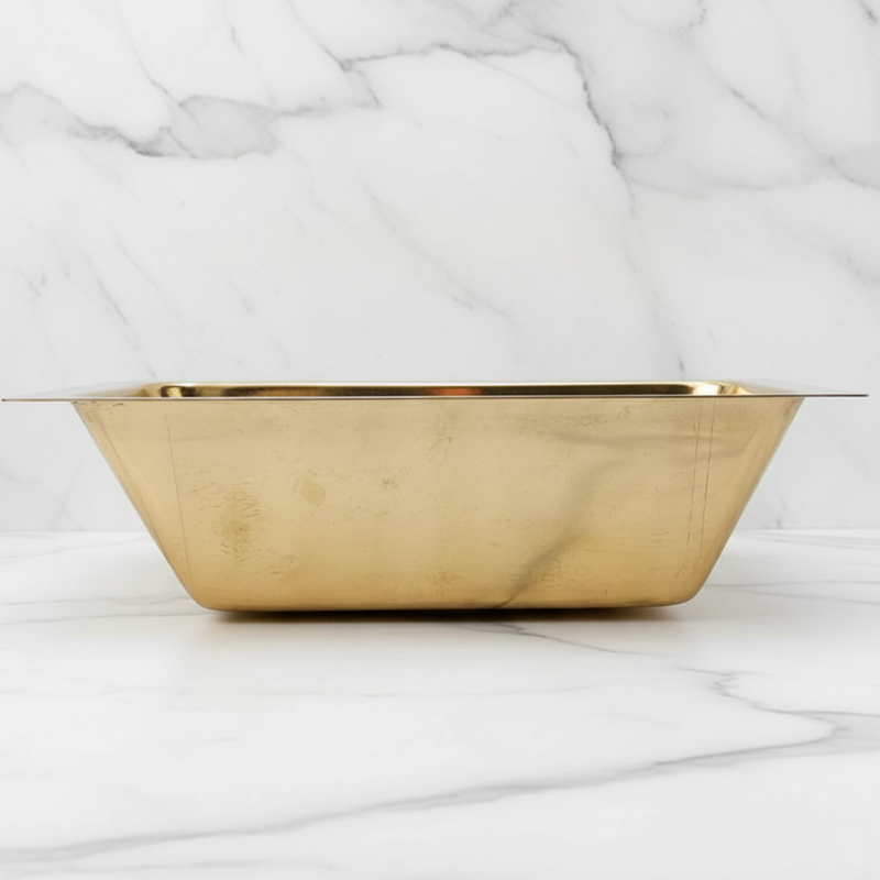 Unlacquered Brass Kitchen Sink - Hammered-zoom-