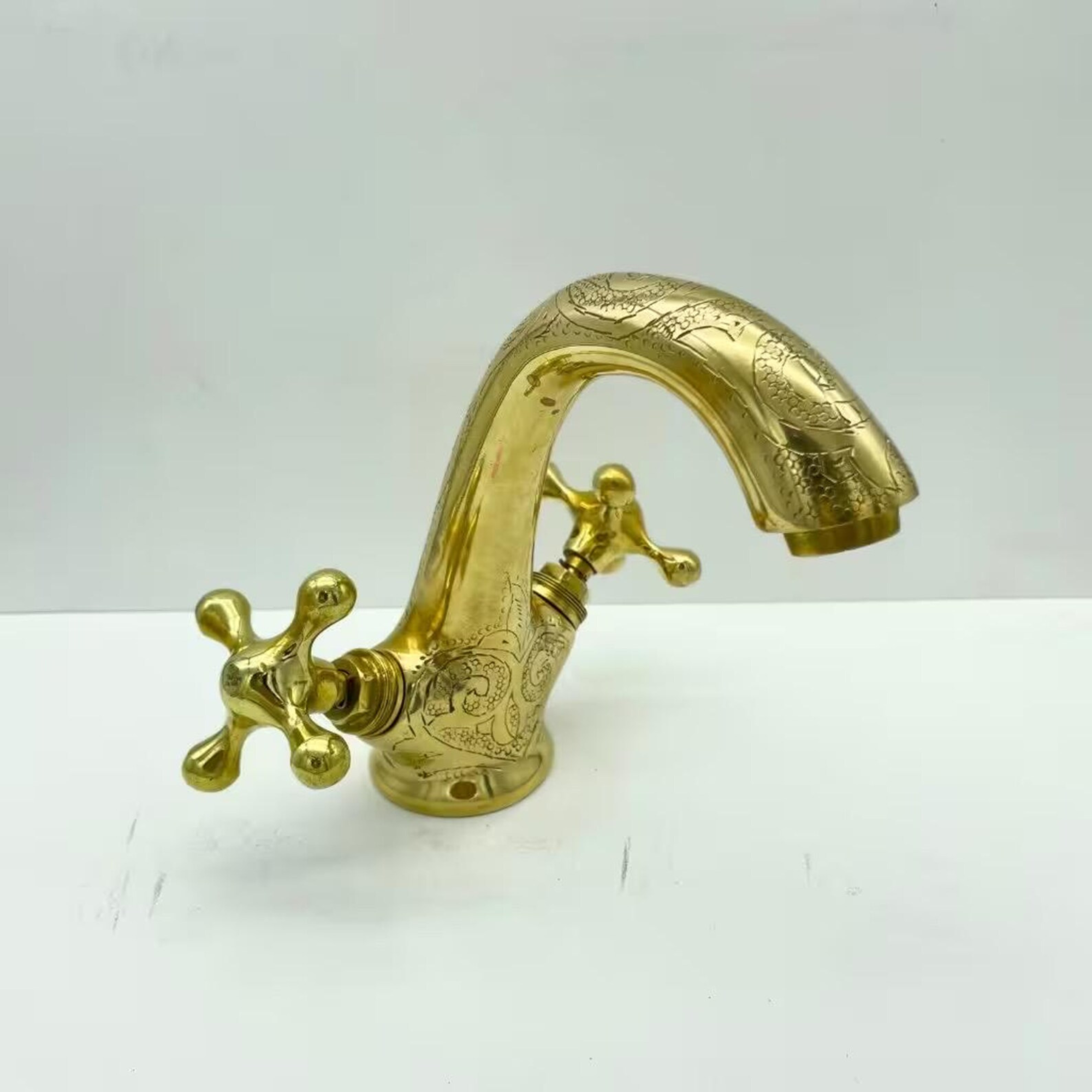 Unlacquered Brass Faucet,