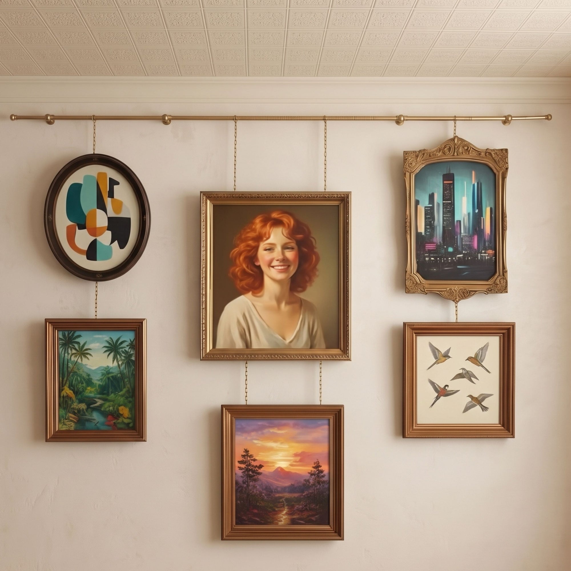 Unlacquered Brass Picture Rail