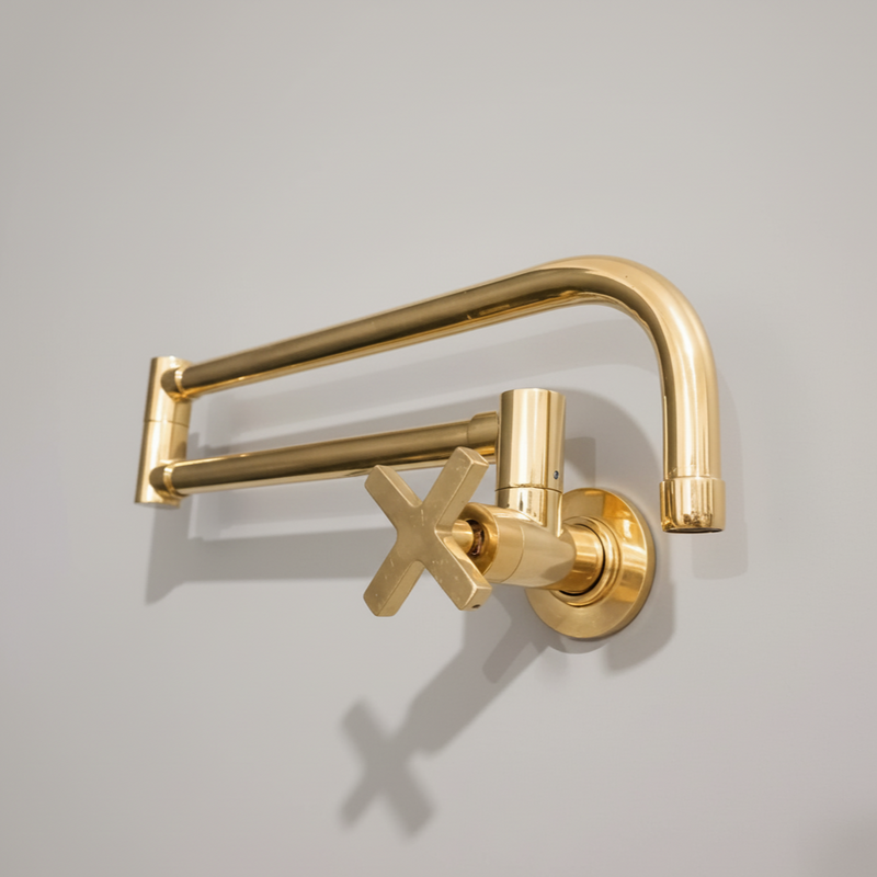 Unlacquered Brass Pot Filler-zoom-