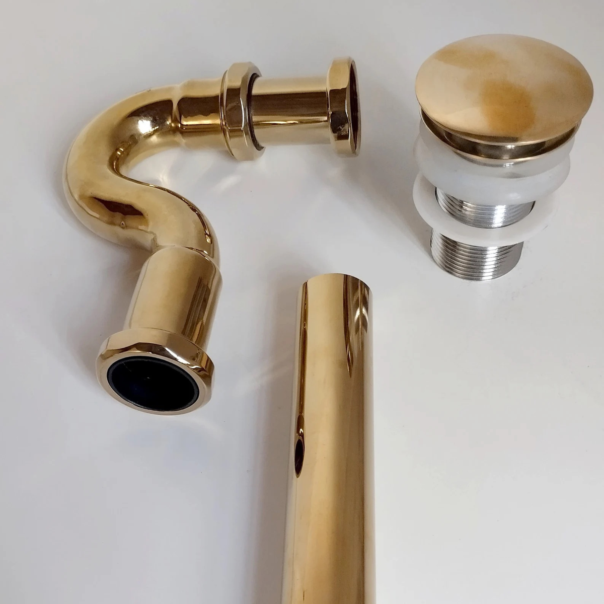 Unlacquered Brass S-Trap, Sink S-Strap - Bathroom Hardware
