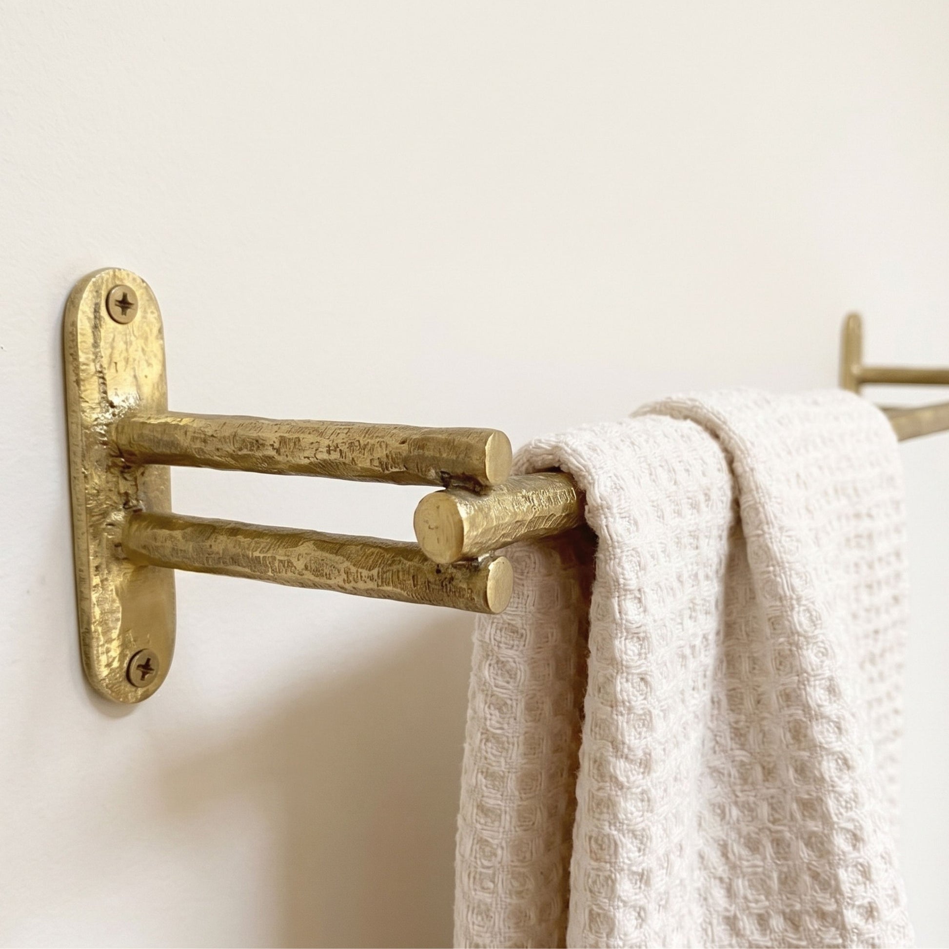 Unlacquered Brass Towel Bar Wall