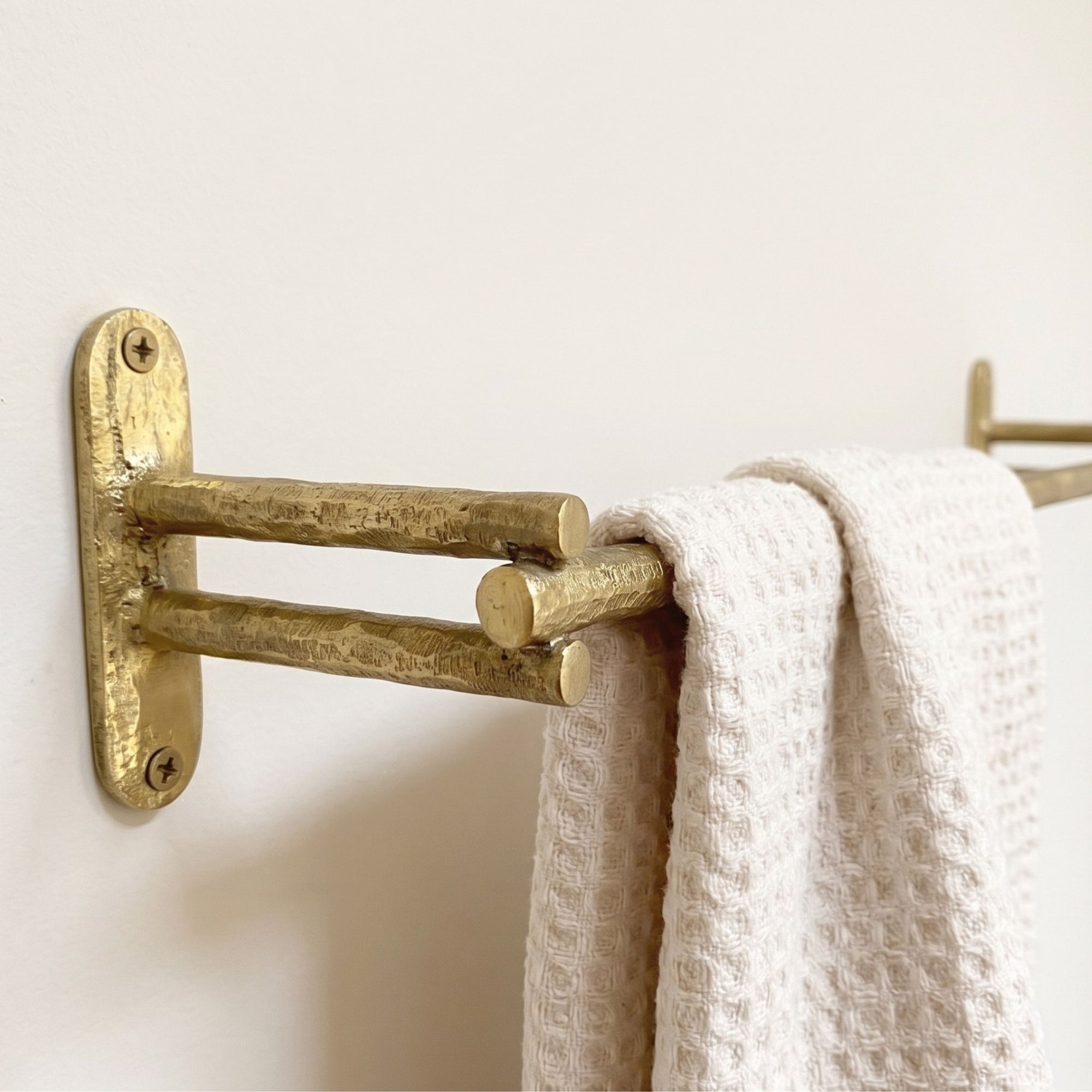 Unlacquered Brass Towel Bar Wall