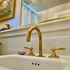 Unlacquered Brass Vanity Sink Faucet Lever Handles
