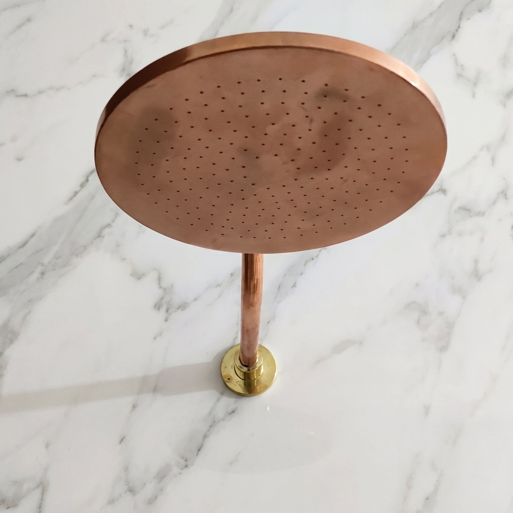 Unlacquered copper fixture