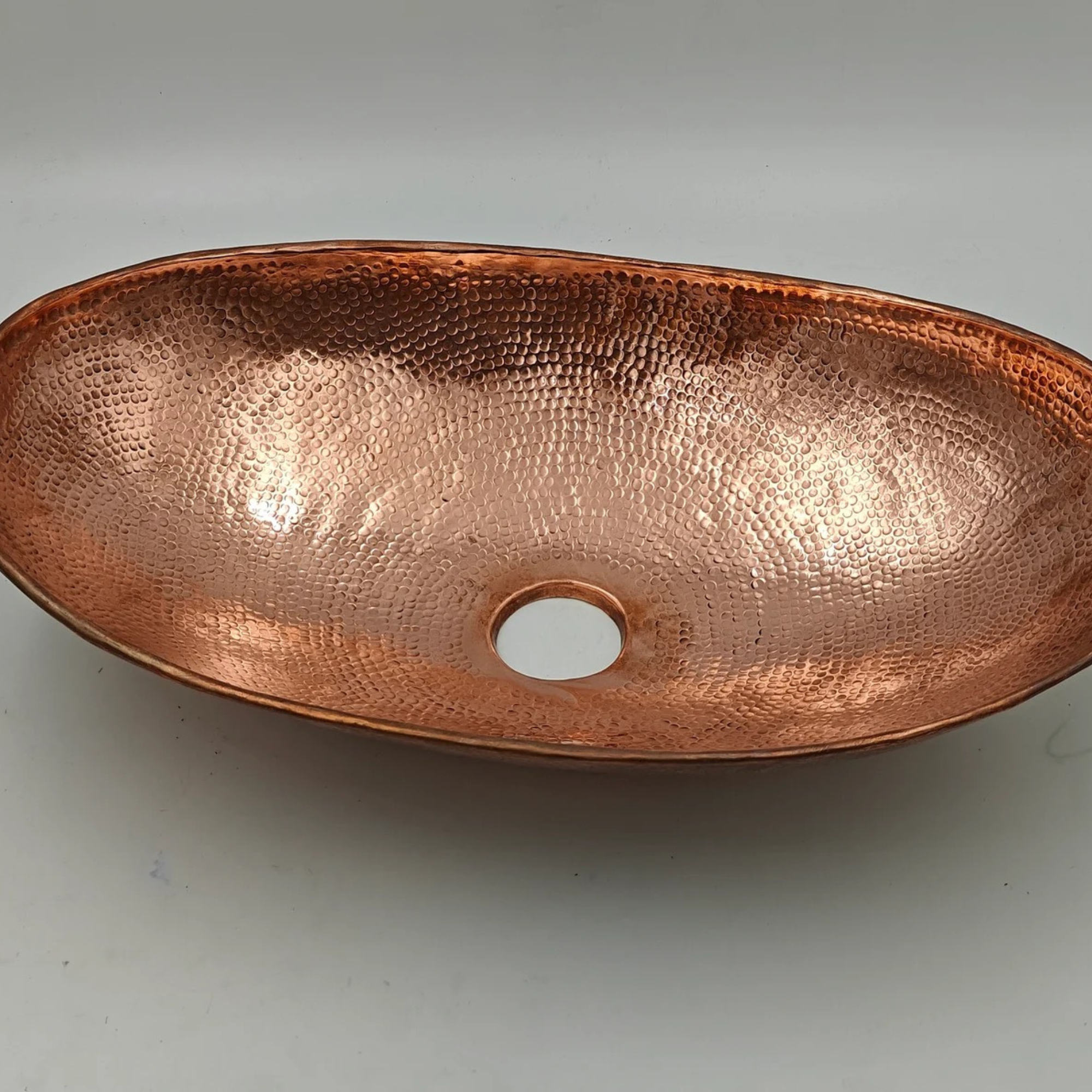 Vessel Sink in Hammered Solid Copper