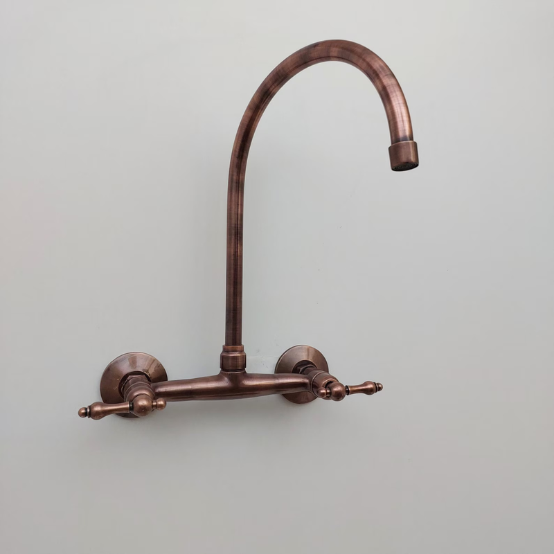 Copper Wall Mounted Faucet-zoom-