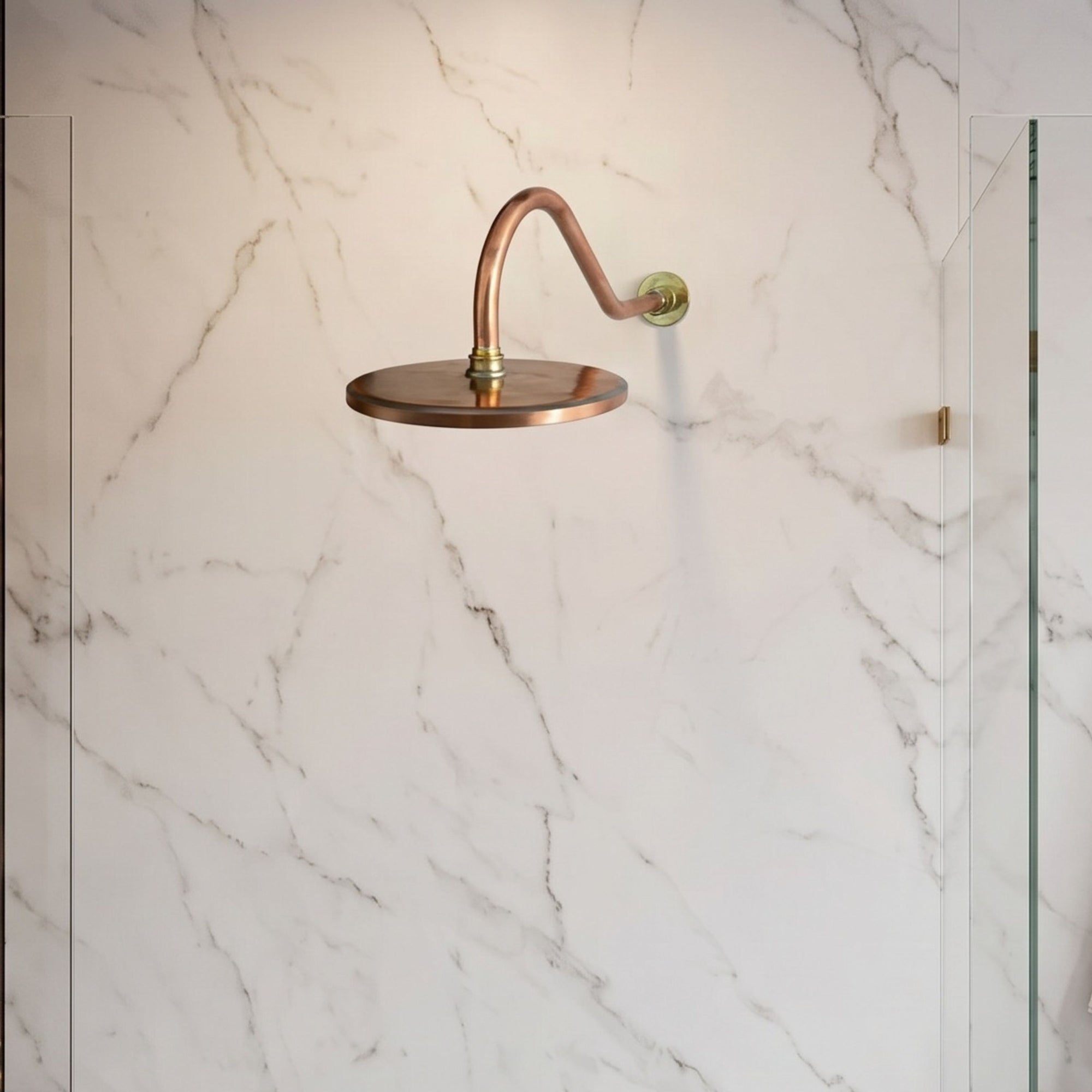 Vintage copper shower system