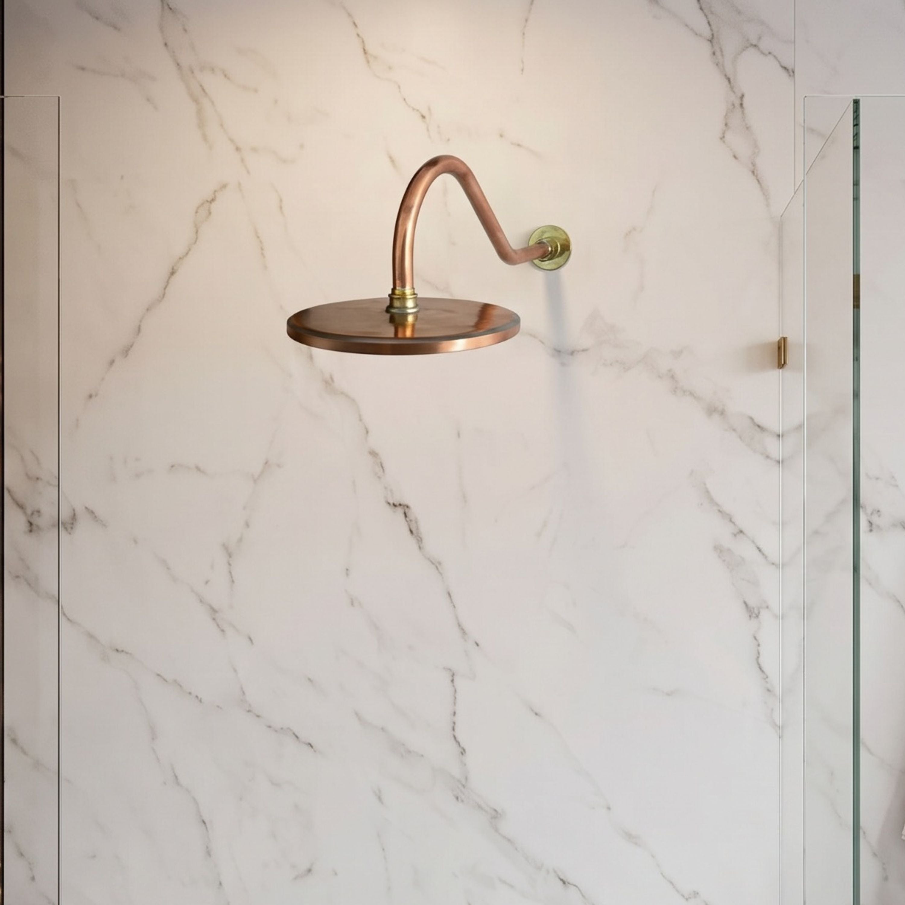 Vintage copper shower system