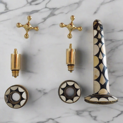 Wall Mount Faucet with Brass & Resin