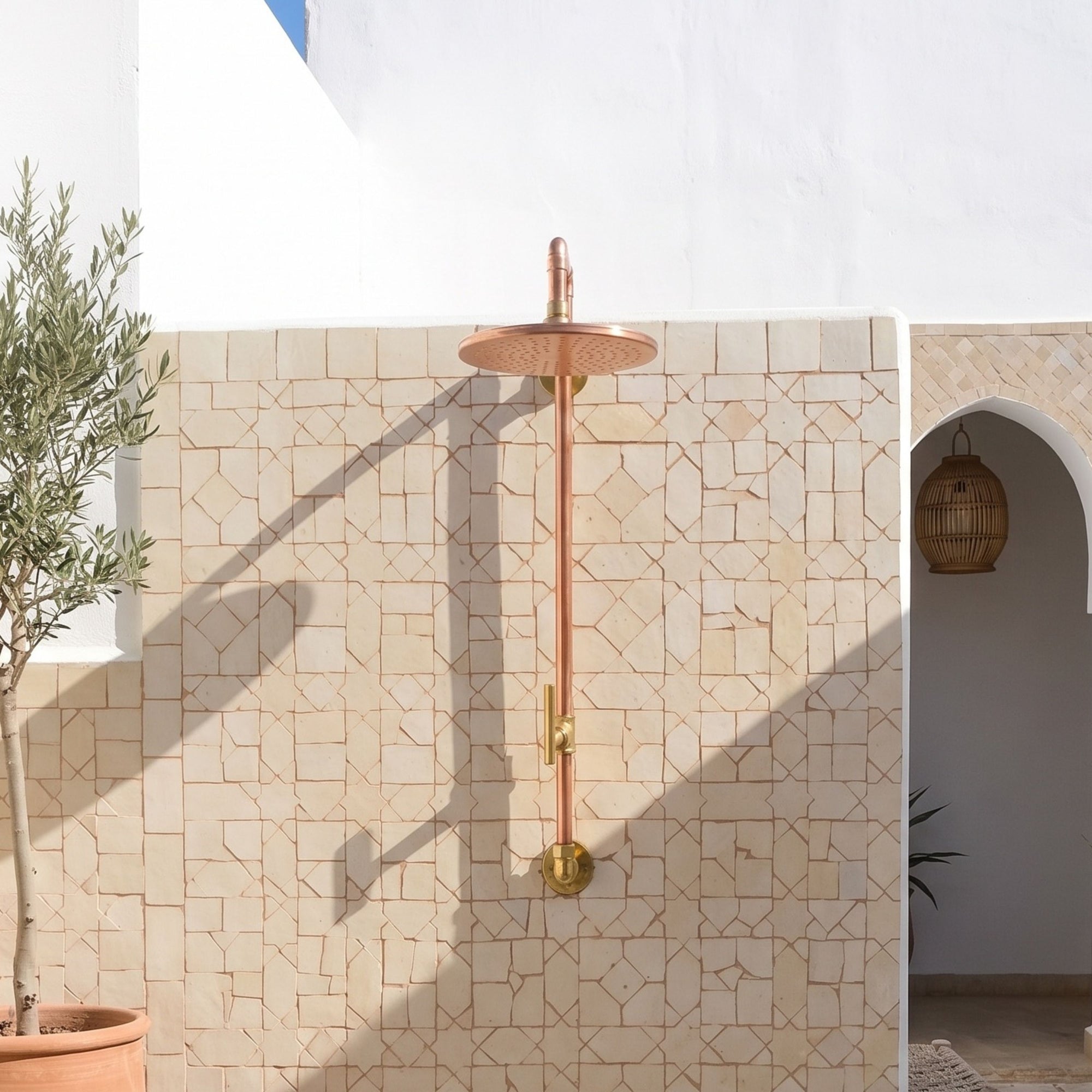 Wall Mounted Living Patina Rain Shower