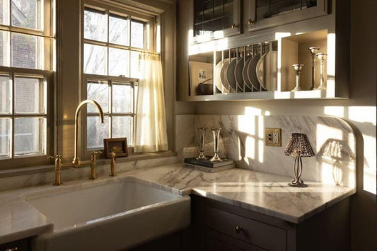 Aged Unlacquered Brass Faucet