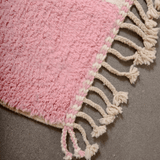 Aicha - Moroccan Pink and White Rug - Best Sellers AzulSouk