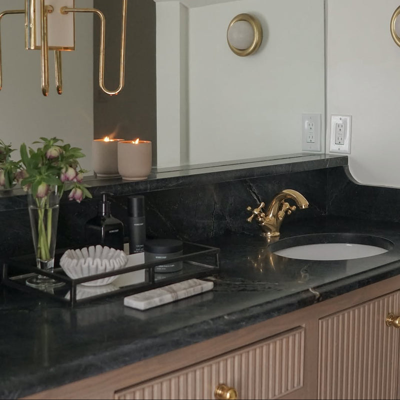 Unlacquered Brass Single Hole Sink Faucet-zoom-