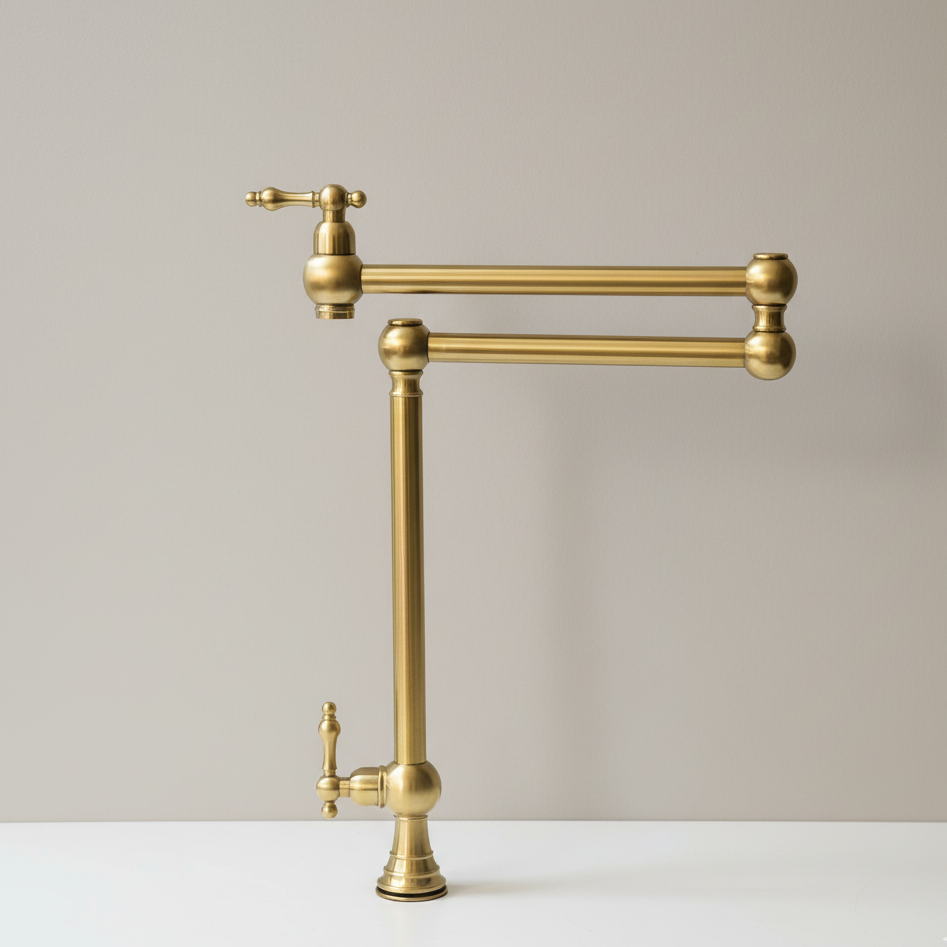 azulsouk brass pot filler deck-mounted