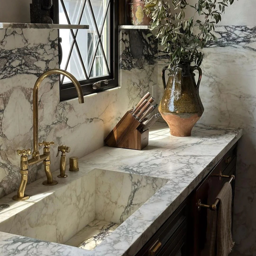 azulsouk bridge faucet with curved legs