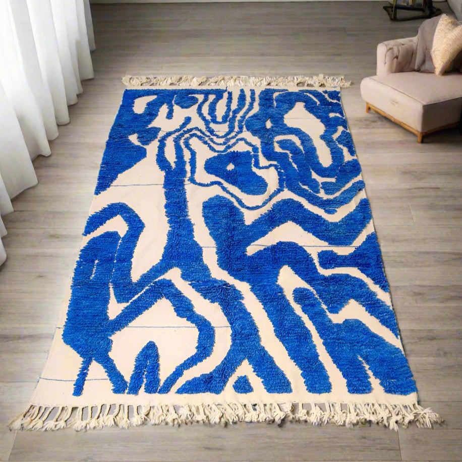 Blue Moroccan Rug - Best Sellers AzulSouk