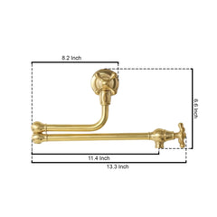 antique brass pot filler