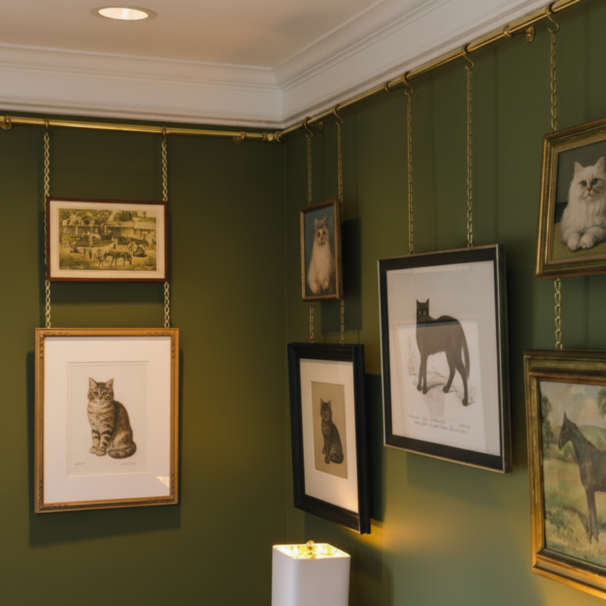 brass Gallery Wall Art Display