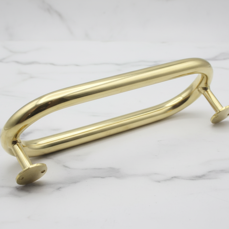 Unlacquered Brass Entry Pull Handle-zoom-